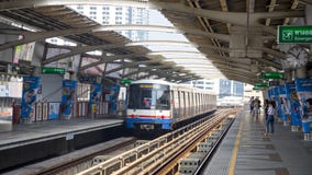 Subway station of Bangkok royalty free stock photo Subway station of Bangkok royalty free stock photo